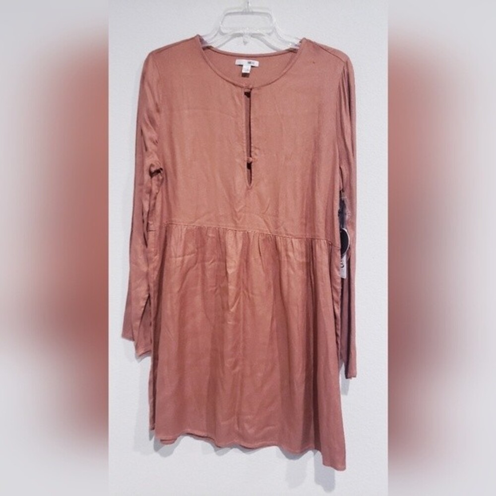 NWT Society Amuse Brown A-Line Katarina's Dress Size L